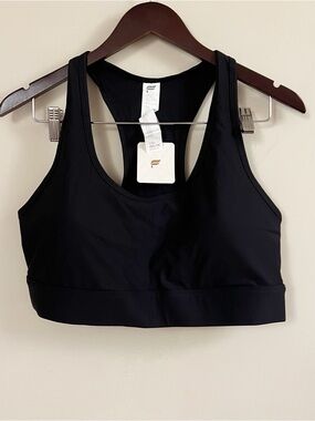 Fabletics on the go Medium Impact Black Sports Bra NEW Size XXL